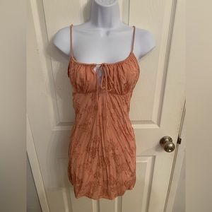 Motel Rocks Pink Floral Mini Slip Dress